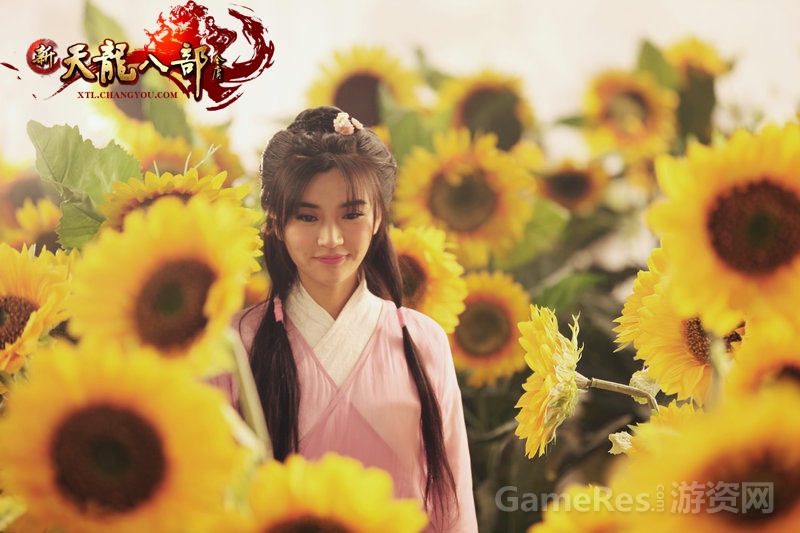 图9：向日葵花丛中的美好少女，是阿朱还是阿紫？.jpg