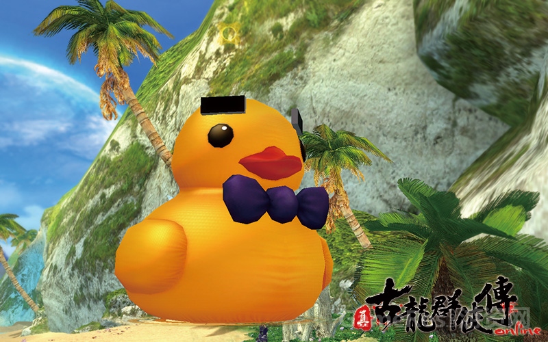 图9：大黄鸭巡游海滩.jpg
