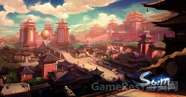 图6 《代号Storm》概念原画 城池.jpg