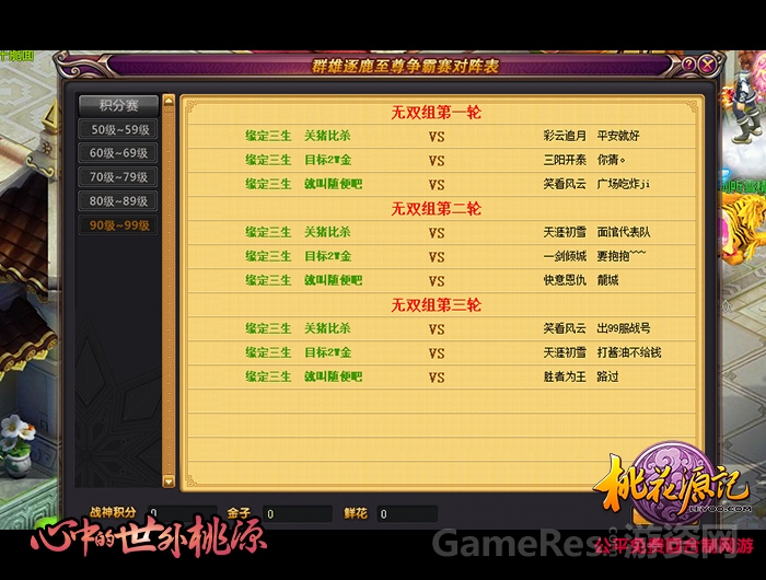 至尊赛程表