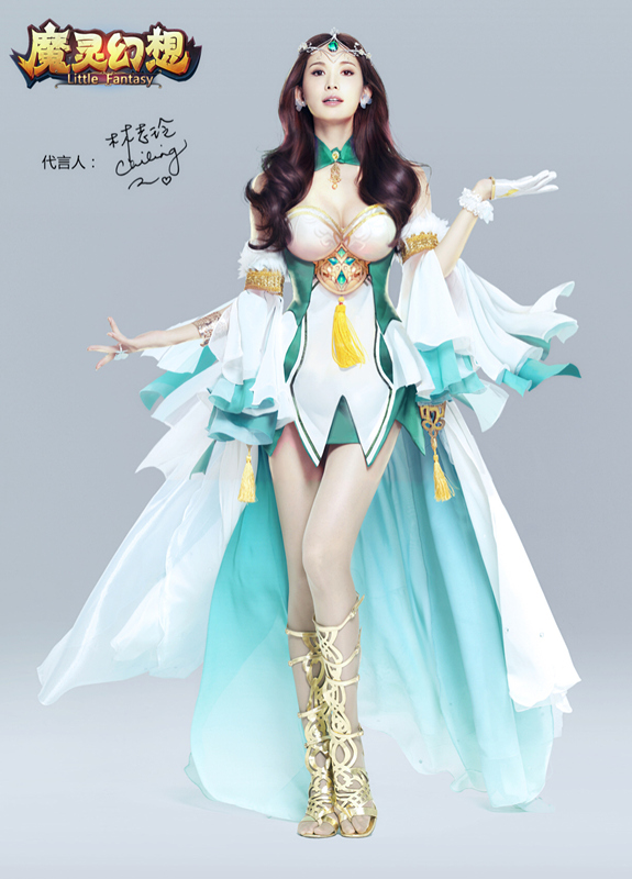 图1：《魔灵幻想》代言人林志玲法师定妆照.jpg