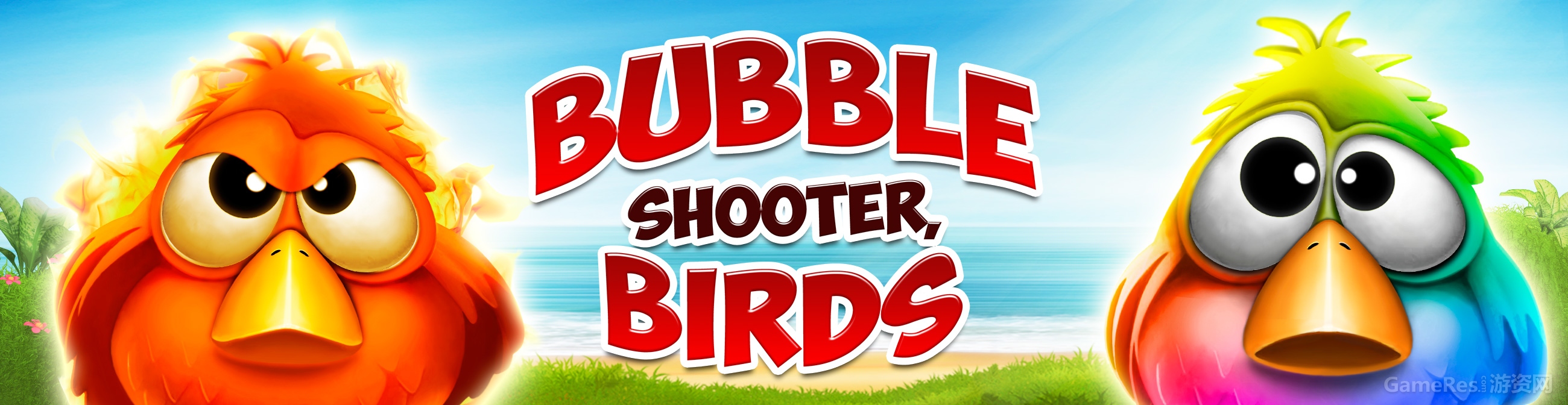 Banda Games旗下的主打游戏《泡泡鸟》(Bubble Shooter Birds)宣传图