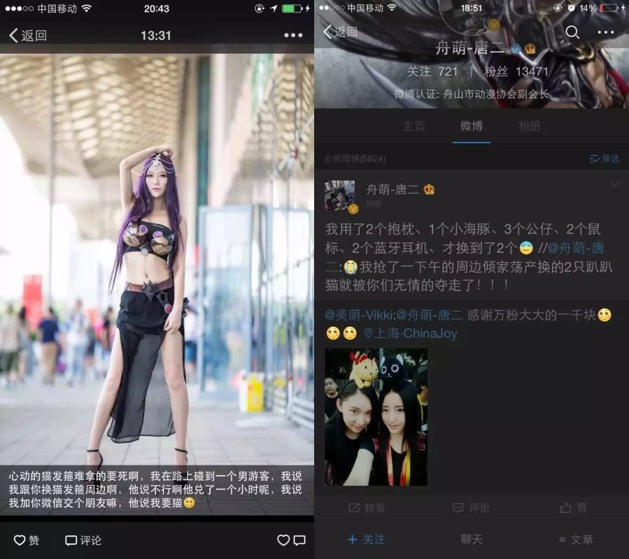 图2 一群网红头戴猫发箍朋友圈刷屏的截图.jpg