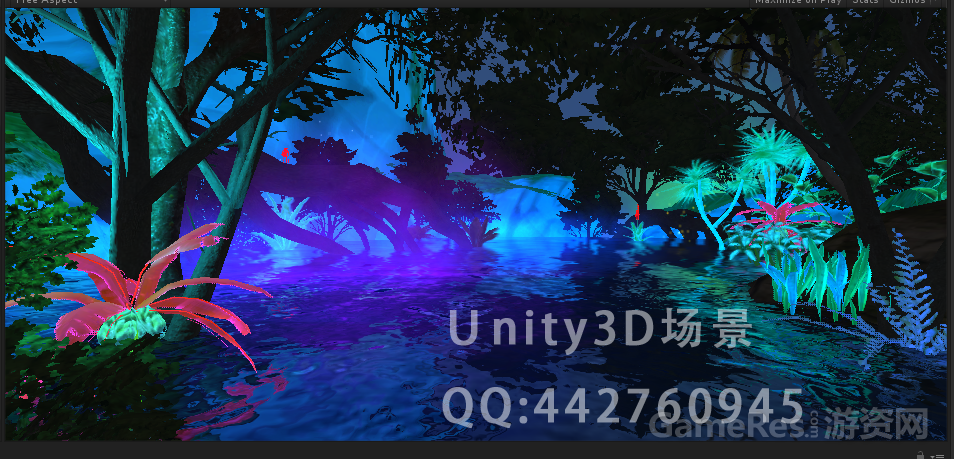 阿凡达发光植物unity3d场景