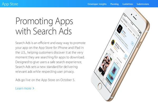 苹果AppStore搜索广告初战告捷 新覆盖三个国家