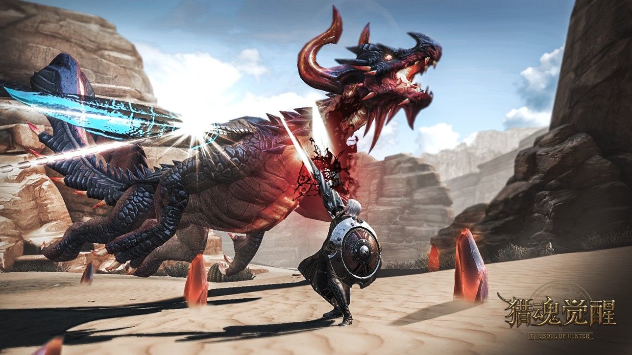 猎魂觉醒今日appstore首发狩猎巨龙cg震撼首曝