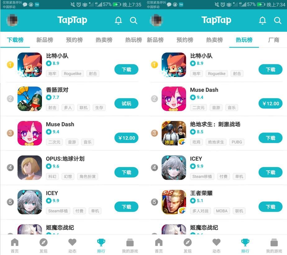 闭关三月 得G胖真传：TapTap遭付费手游“屠榜”