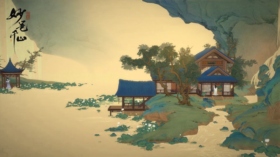 图一：《绘真·妙笔千山》中古色古香的楼阁亭台.jpg