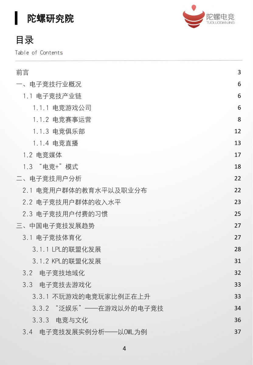 2019中國電子競技行業發展白皮書（上）