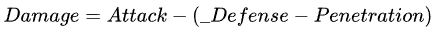 談談戰鬥力【二】——暴擊、穿透與減法公式