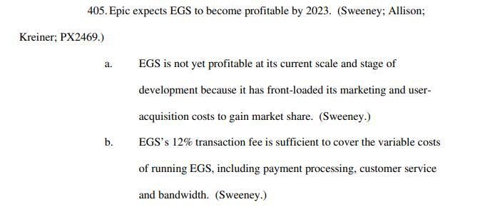 Epic商城預計2023年才能盈利 去年虧損近3億刀