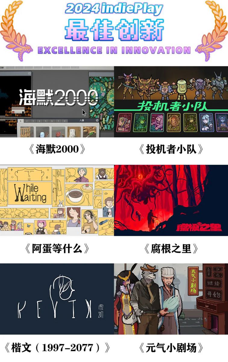 2024 indiePlay中國獨立遊戲大賽入圍名單公佈！