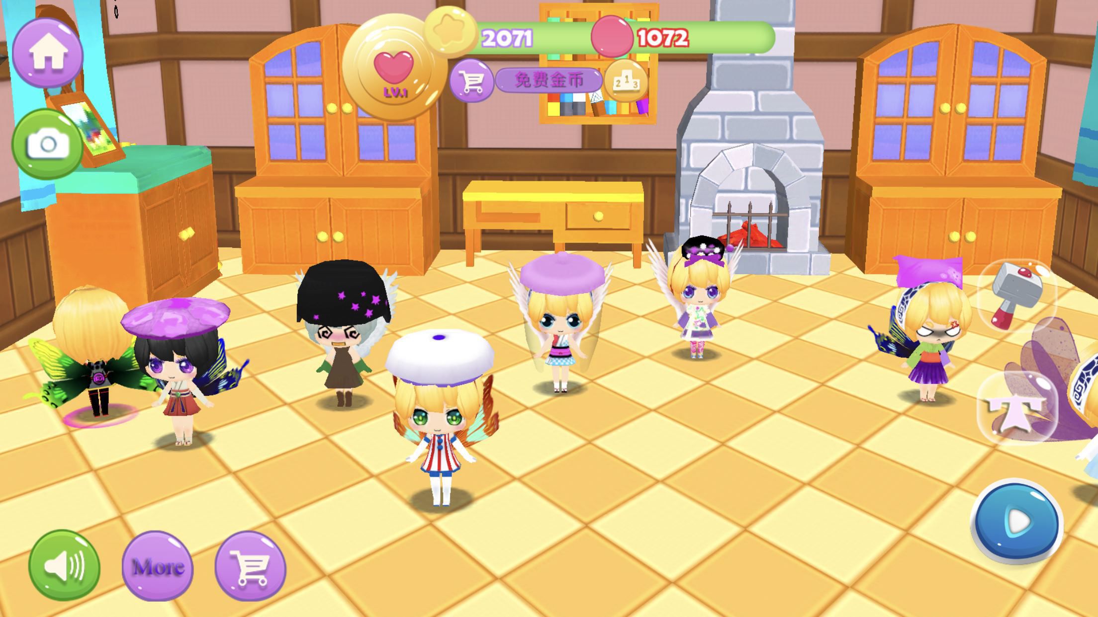 一款换装加跑酷的游戏