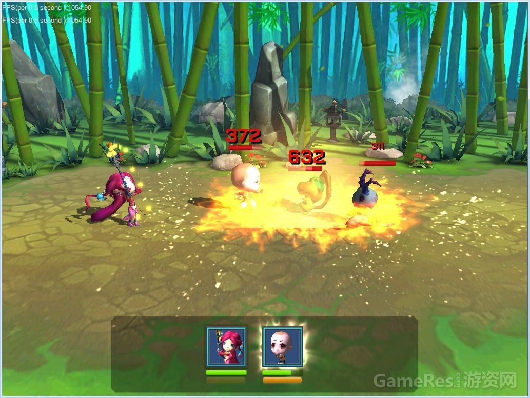 仿刀塔传奇战斗